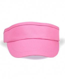 Girls pink tennis visor