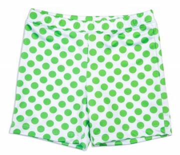Girls green dotty tennis shorts - mytenniskit.co.uk