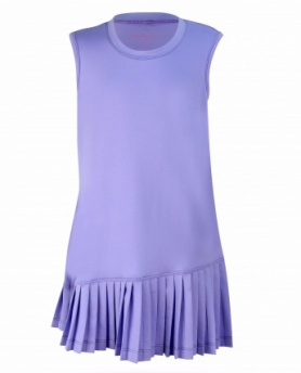 Girls fine pleated lavender dress